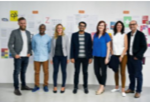 A team of clients collaborating