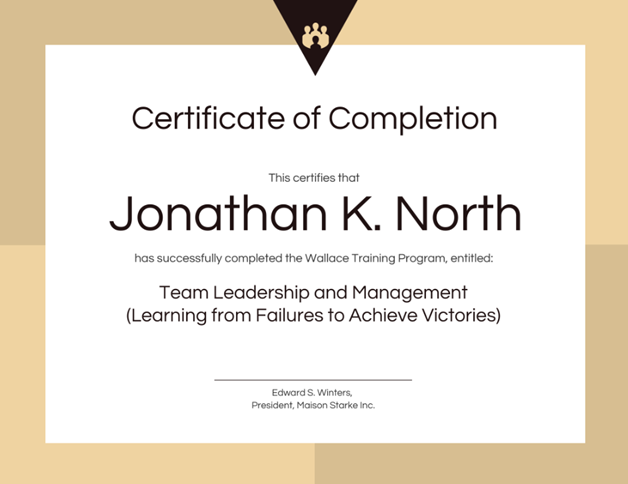 Certificates