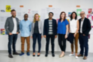 A team of clients collaborating